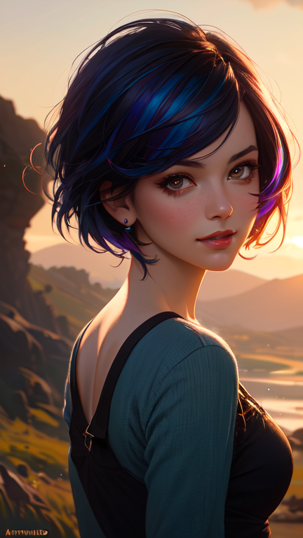 00504-3898422913-girl with rainbow hair, pixie haircut, beautiful highly detailed face, complementary lighting, backlit, black eyeshadow, grinnin.png